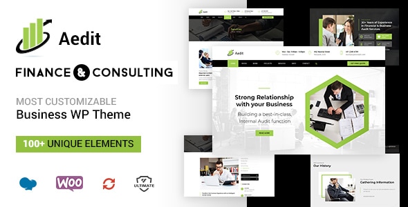 Aedit - Corporate Consulting WordPress Theme Logo
