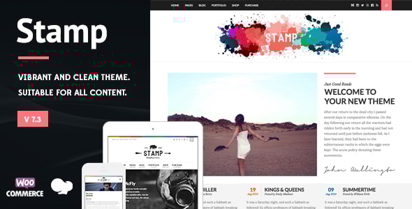 Stamp - Vibrant WordPress Theme Logo